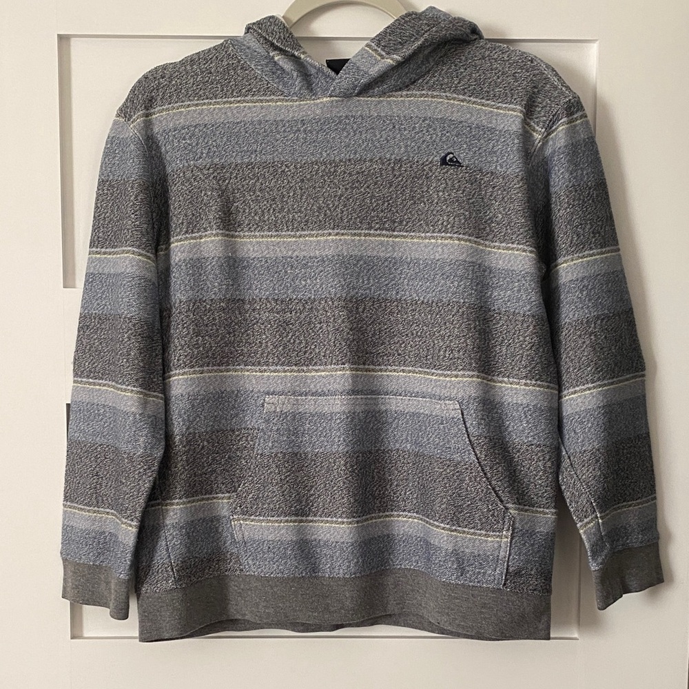 Quiksilver | Gray Striped Hoodie